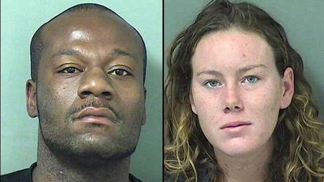 Ramon Mitchell (left), 29, and Erin Bird (right), 18, are facing charges of lewd and lascivious behavior, and trespassing and auto burglary.