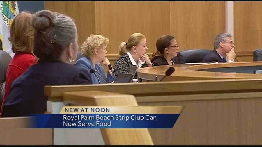 The Palm Beach County Commission approved a zoning change Thursday, allowing a proposed strip club to serve food in Royal Palm Beach. Commissioners voted 5-2 in favor of the measure despite strong opposition from neighbors along Southern Boulevard who showed up to the hearing to voice their concerns.