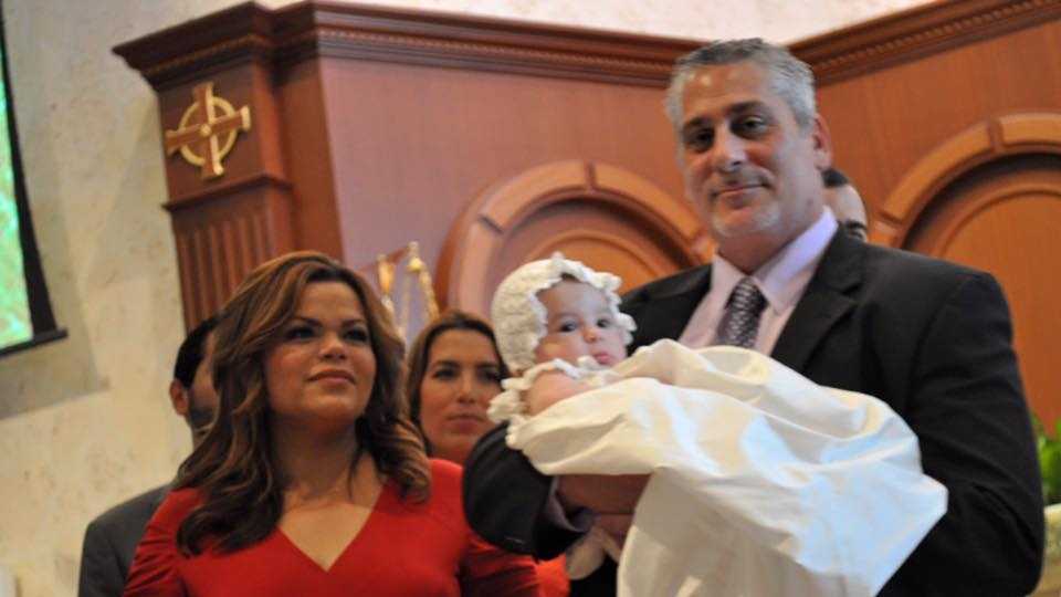 Felicia Rodriguez's baby baptized