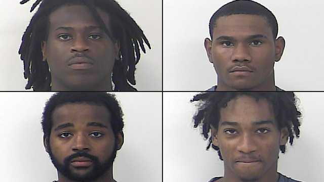 Four men arrested in connection to multiple burglaries in Port St. Lucie