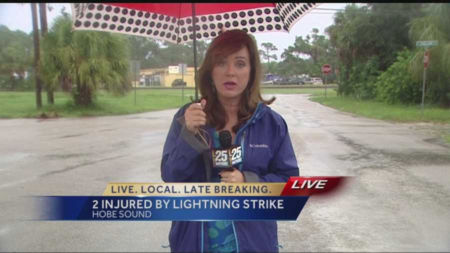 Two people injured by lightning strike in Hobe Sound