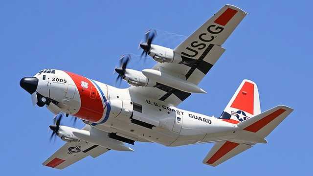 HC-130 on scene searching for missing 737' container ship w/ crew of 33. 