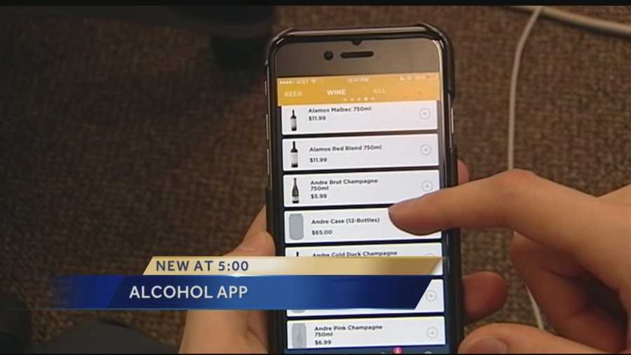 Order alcohol on app to have it delivered to home