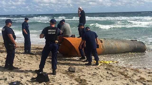 Homeland Security is investigating a large object that washed ashore on Highland Beach. Angela Rozier reports.