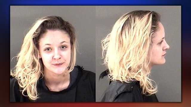 Chandler Rose Foster, 19, is charged with DUI with property damage, leaving the scene of an accident with property damage, reckless driving, possession of alcohol by a person under 21, possession of marijuana under 20 grams and possession of drug paraphernalia and given a ticket for possession of an open container in a vehicle.