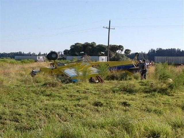 Crop-Dusting Plane Crashes Shortly After Takeoff