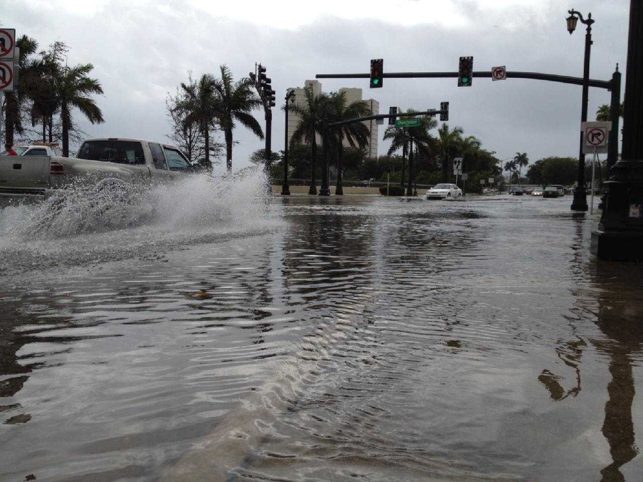 Images: Extreme Flooding In Downtown West Palm Beach