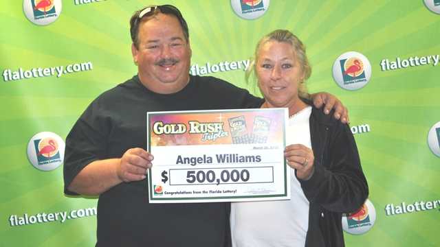 Angela Williams won $500,000 in a Florida Lottery scratch-off game that she played on St. Patrick's Day. (Courtesy of Florida Lottery)