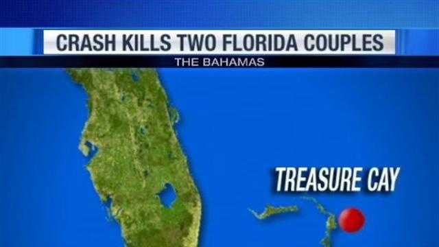 A small plane that was supposed to arrive in Fort Pierce crashes after leaving the Bahamas, killing two Florida couples.