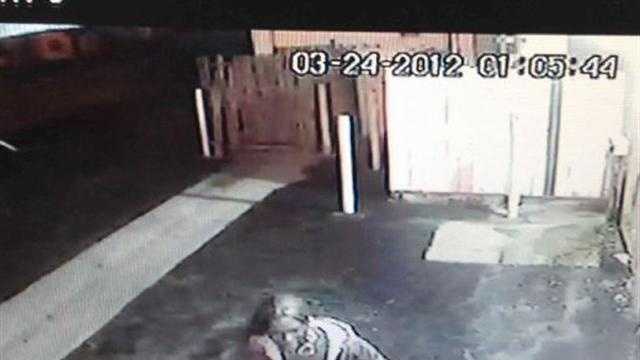 This is a surveillance photograph of one of the victims in Saturday's shooting.
