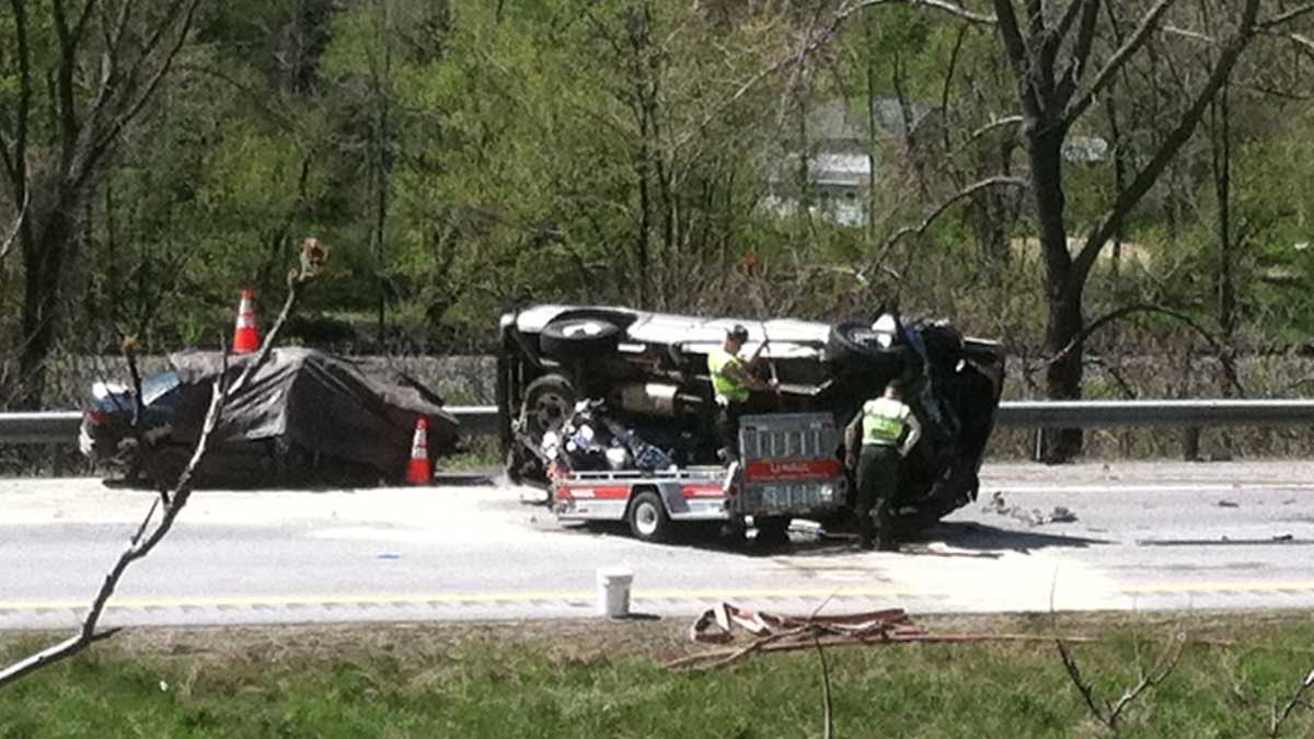 Police identify three killed in two-car accident on interstate