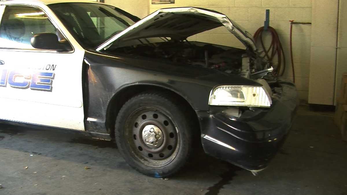 Burlington police cruiser involved in crash