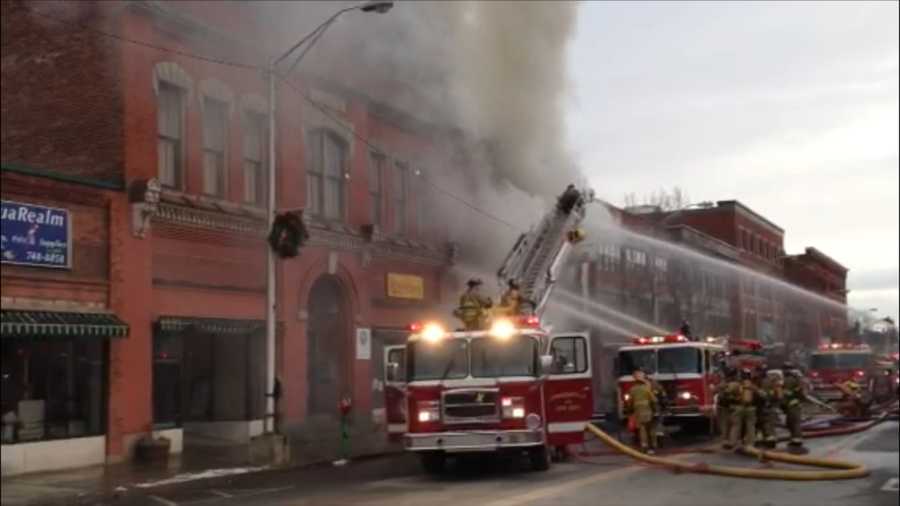 PHOTOS Fire tears through Downtown St. Johnsbury