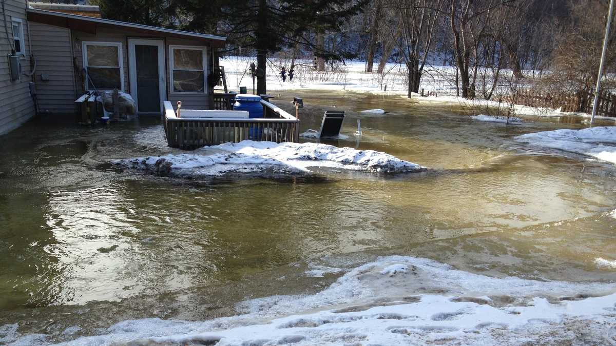 PHOTOS: Salmon River ice jam floods Malone