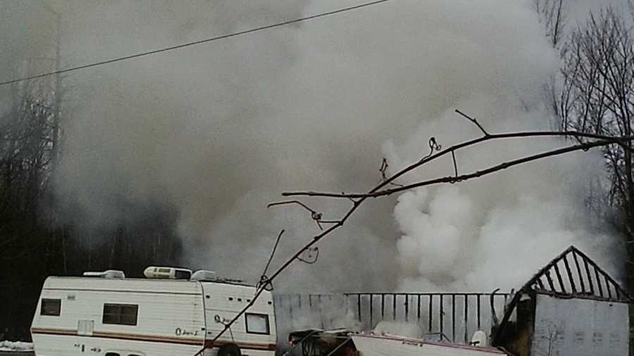 Fire destroys garage, damages home in Keeseville