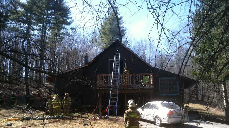 A single family home at 280 Collins Mountain Road in Richmond burned Saturday afternoon. 