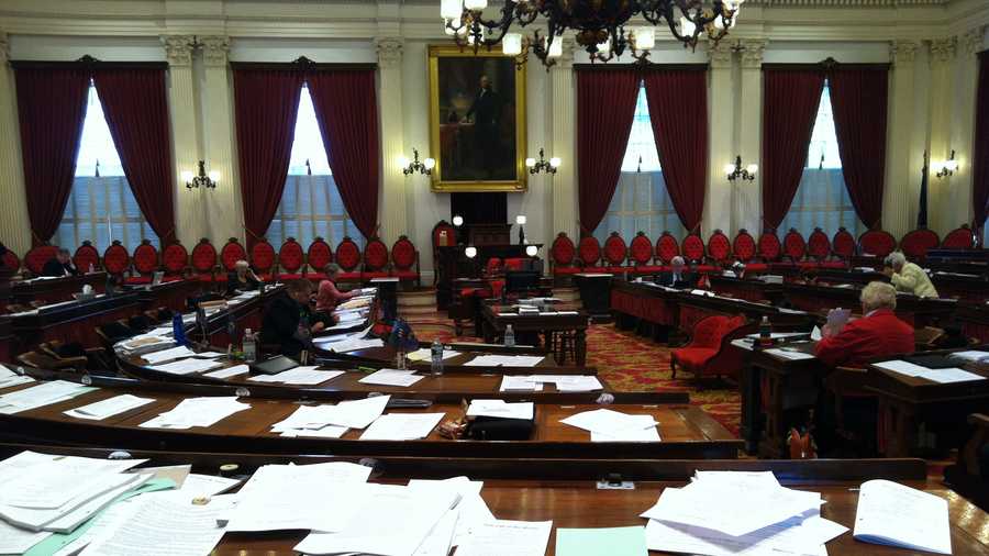 A mostly empty House chamber on the final day of the 2013 session.