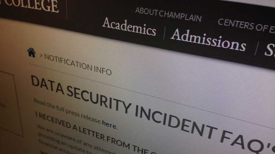 A Vermont college is offering data protection services to more than 14,000 students and their families after a computer drive containing their Social Security numbers and other data was left unsecured in a computer lab.