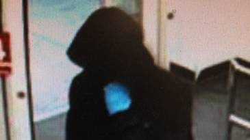 Surveillance photo of a man suspected of robbing the CVS in Hanover, N.H. on Wednesday night.