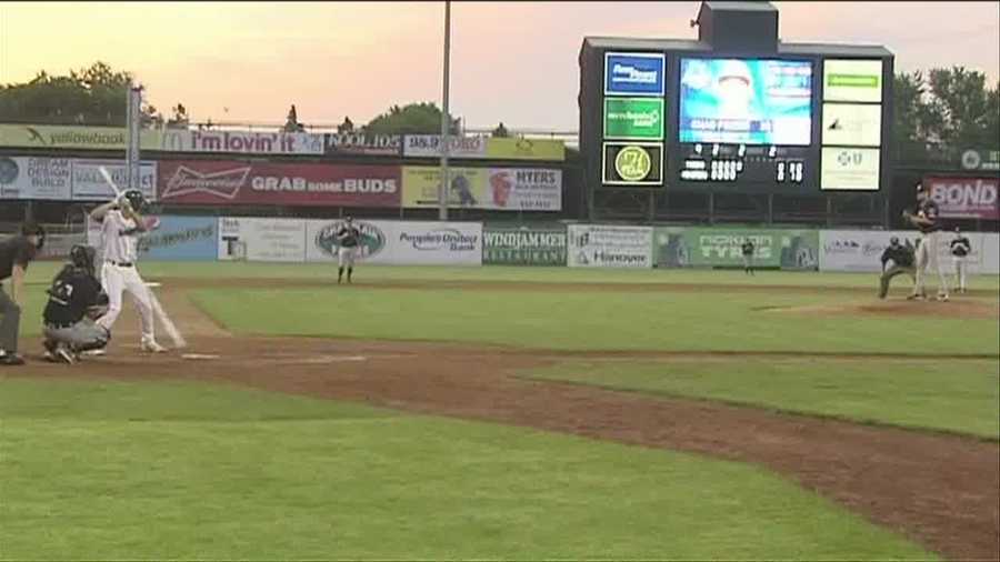 After a pitching duel for 5 plus innings, the Lake Monsters win in grand fashion.