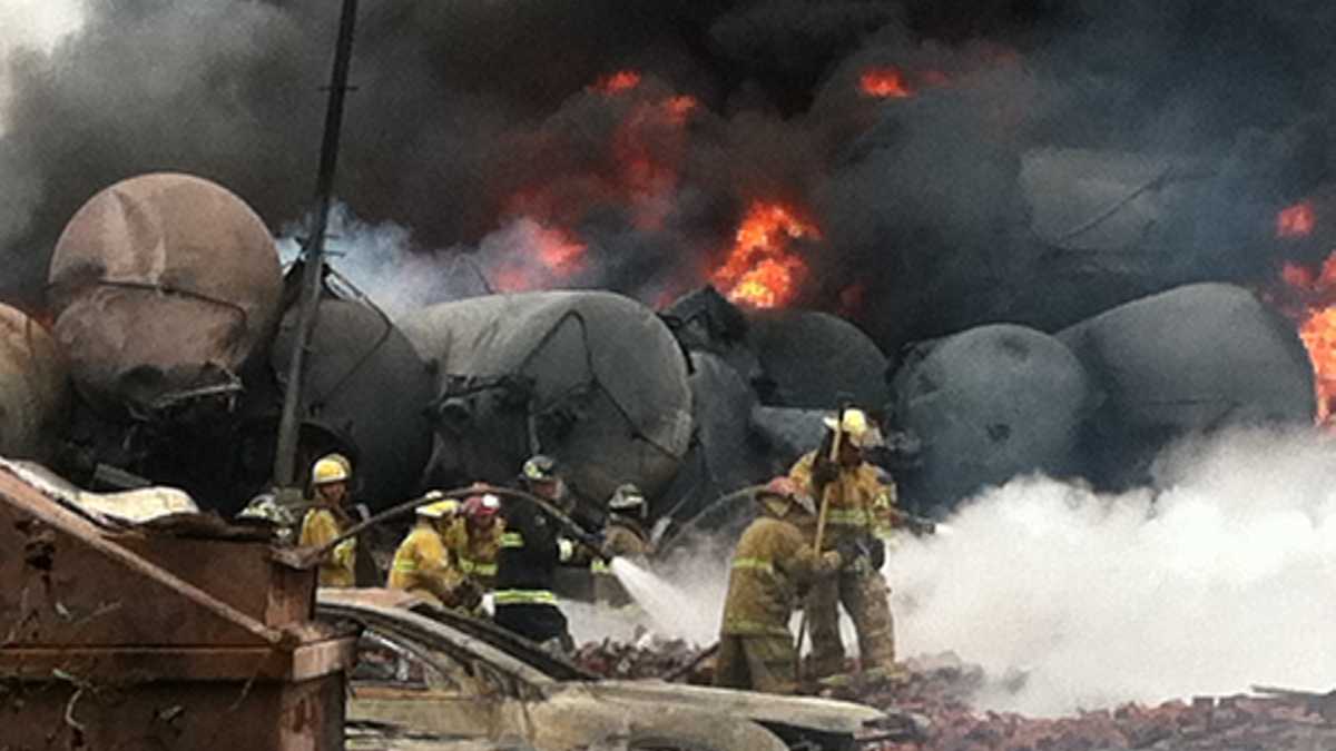 Train explosion devastates Quebec town