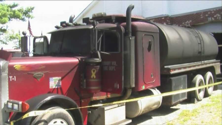 Trucks, equipment catch fire, area departments offer relief