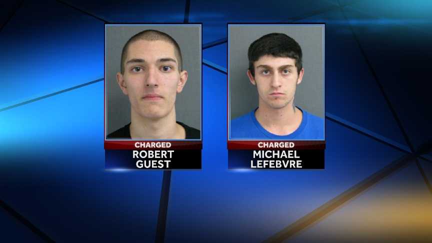 Police on Wednesday arrested 20-year-old Michael LeFebvre and 19-year-old Robert Guest Jr., both of Lyndonville, for allegedly threatening two juveniles with a gun.