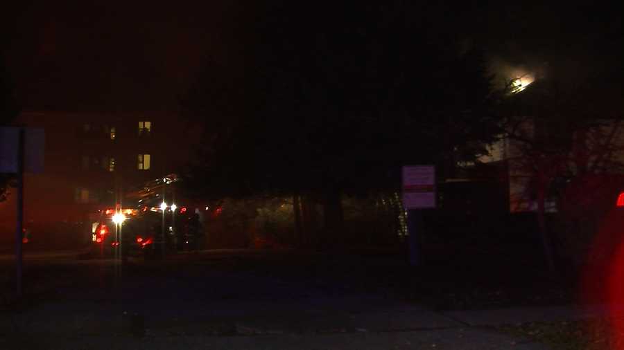 Crews fight a house fire on South Prospect Street in Burlington.