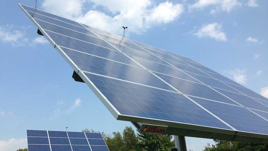 A solar panel in Williston seen in this file photo. 