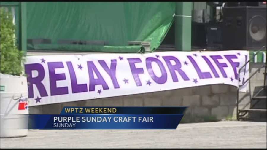 Purple Sunday Craft Fair raises money for Relay For Life. Cat Janisko reports.