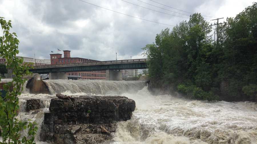 Storms trigger high water along the Winooski River in 2013. 