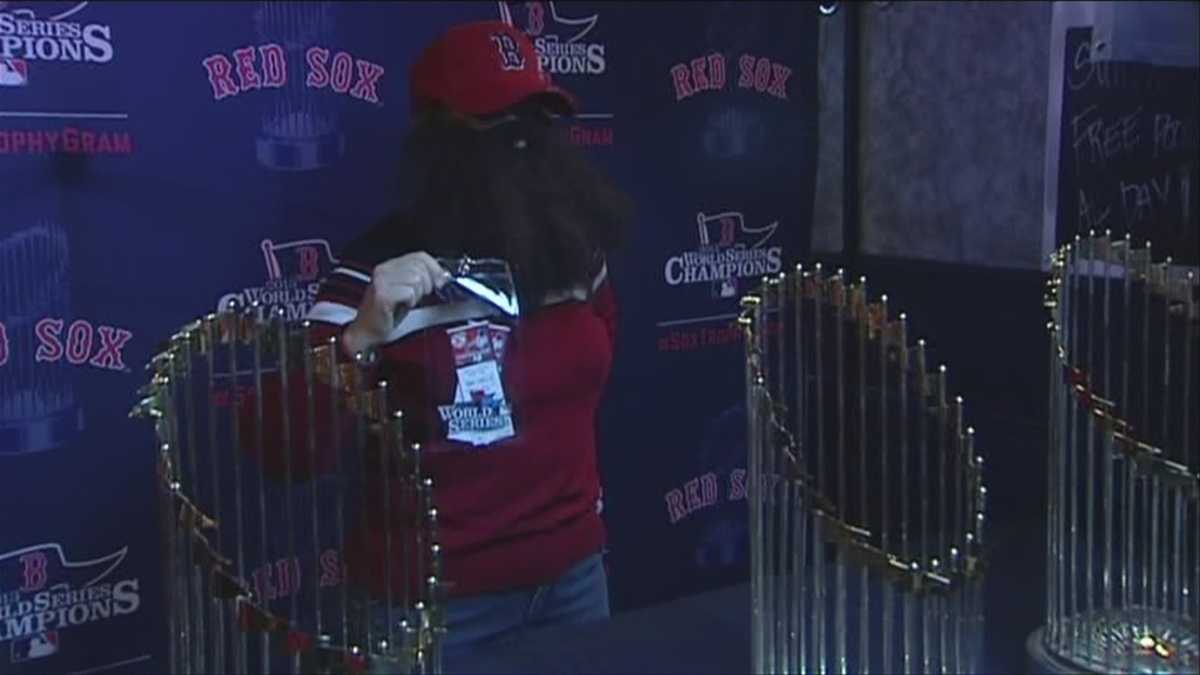 Red Sox Three Championship Trophies Visit Windsor VT