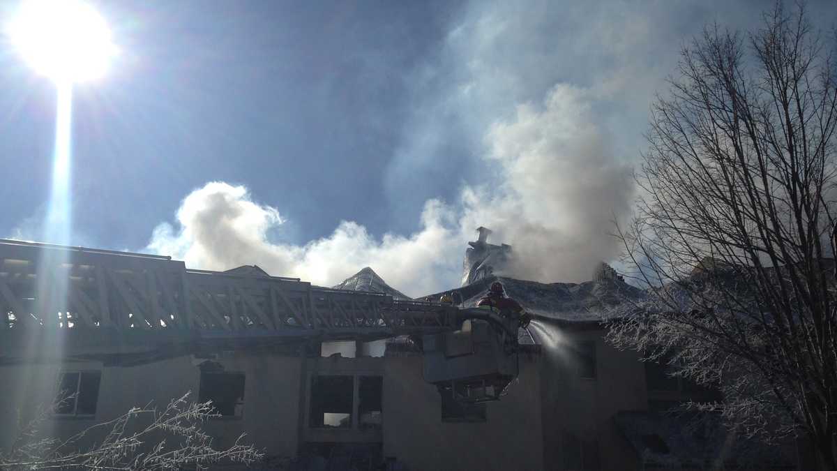 FROM THE SCENE: 36-unit condo building destroyed by fire
