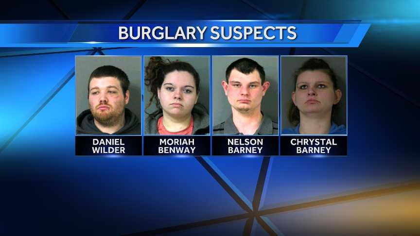 Four arrested in burglary