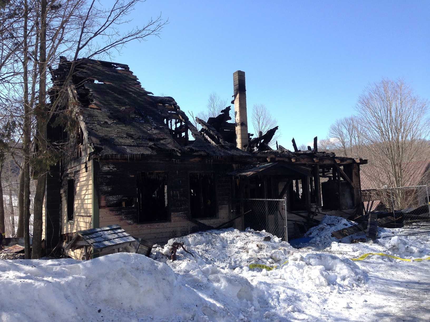 Home Destroyed By Fire