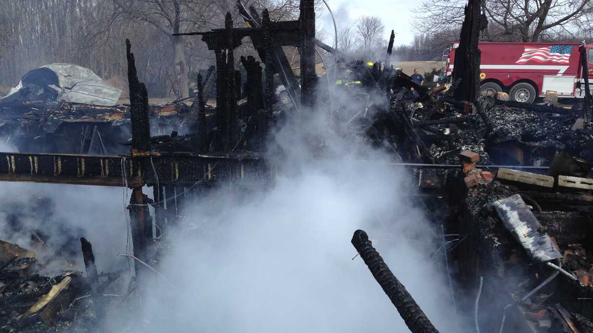 FROM THE SCENE: Home destroyed in late night fire