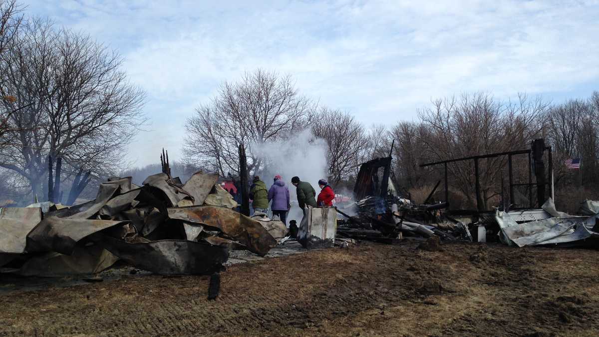 FROM THE SCENE: Home destroyed in late night fire