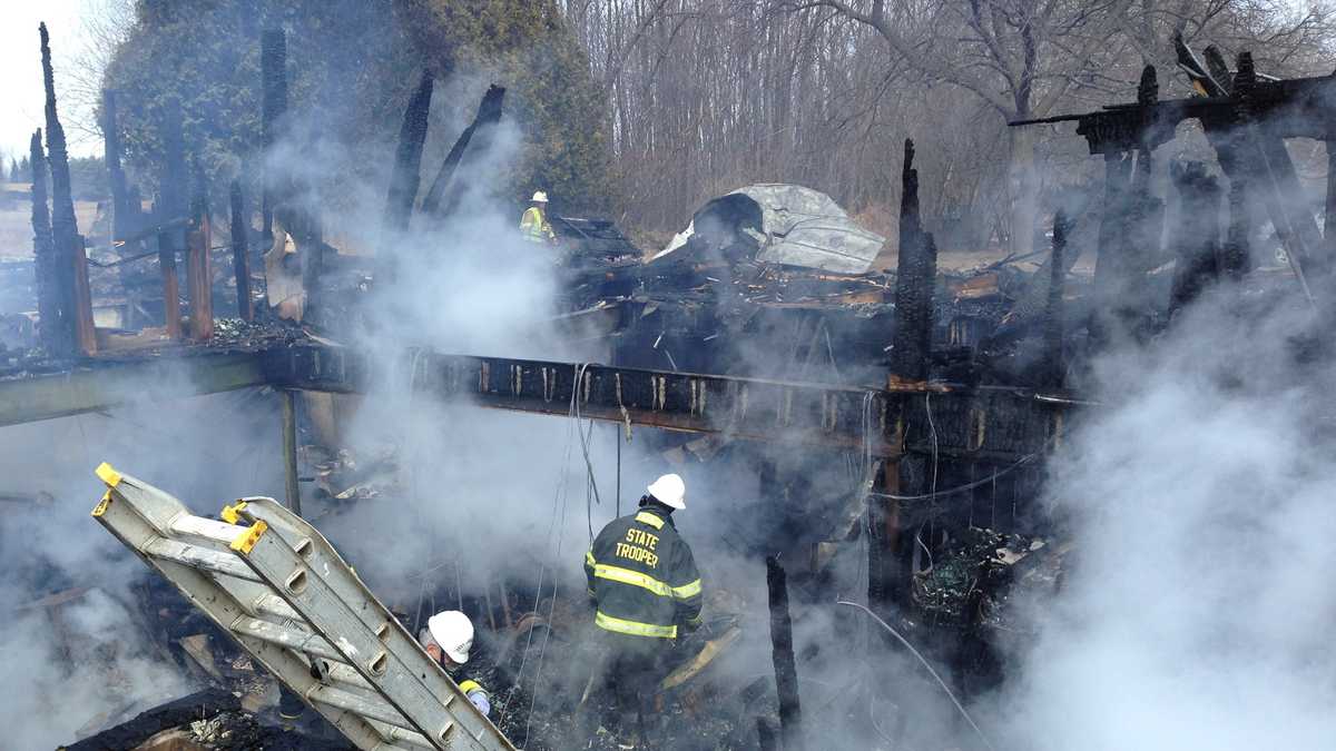 FROM THE SCENE: Home destroyed in late night fire