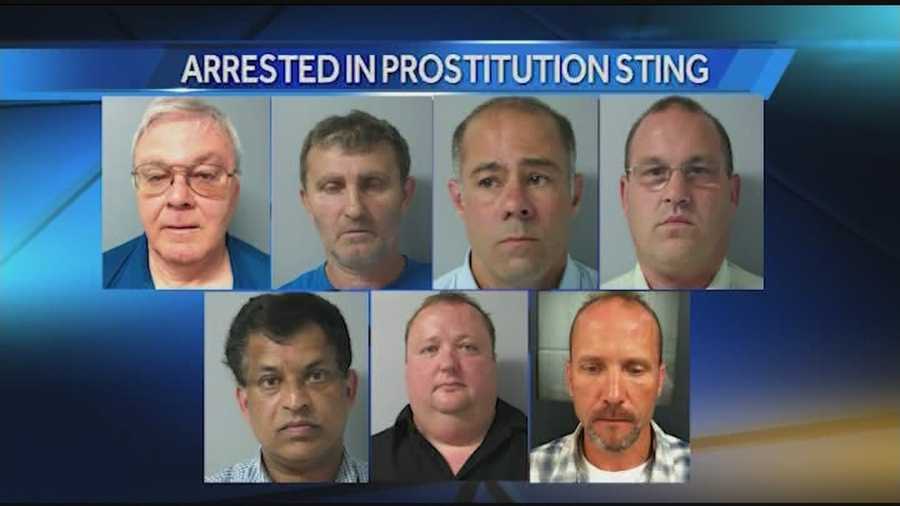 Seven men were arrested in Chittenden County following a sting setup police.