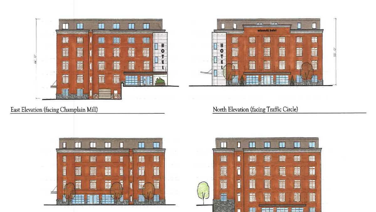 Images Proposed Winooski hotel renderings