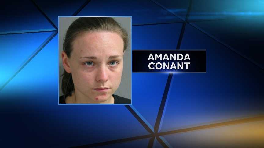 Amanda Conant, 23, of Bomoseen, Vt., was cited by Vermont State Police on charges of drug possession after she was allegedly in possession of a small amount of cocaine and prescription pills.