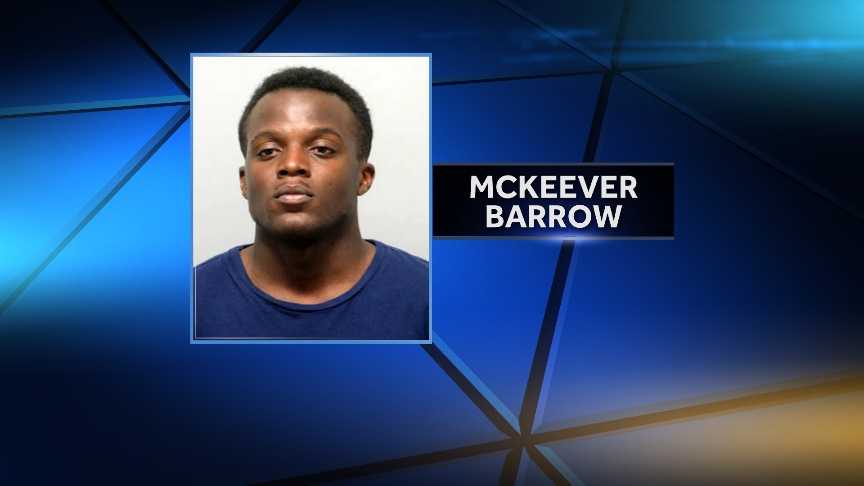 McKeever Barrow, 21, of South Carolina, was cited into court on Thursday in connection with an assault on Main Street, Burlington, last week.