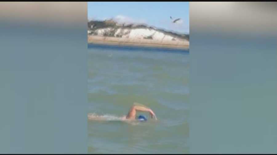 Wallingford, VT's Bethany Bosch completed the English Channel swim in 17 hours and 34 minutes