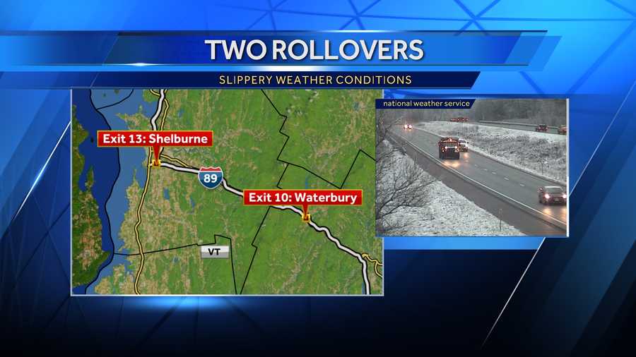 Police are warning drivers to use caution while driving this morning due to slick conditions on the roadway. There have been multiple accidents on I-89