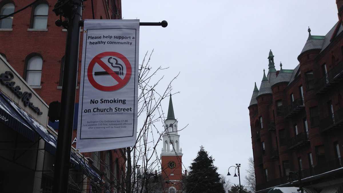 Limited outdoor smoking ban to start in Vt. city