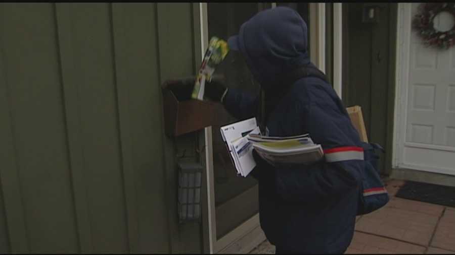 Postal worker packs lots of extra layers
