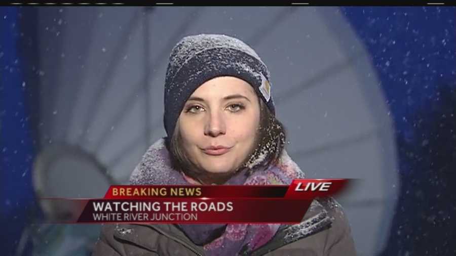 Winter driving warnings are in place for the entire state of New Hampshire and visibility is low on the roads in some southern Vermont counties.  WPTZ's Vanessa Misciagna has the latest on the road conditions from White River Junction.