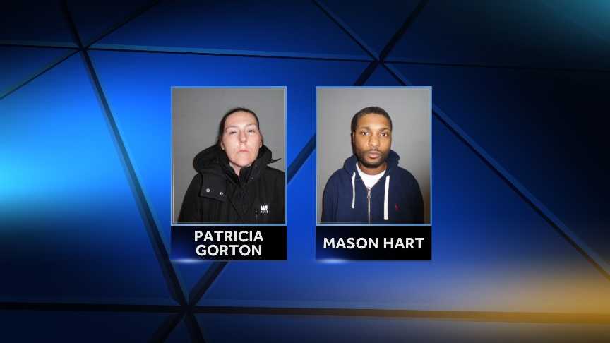 Vermont State Police arrested 41-year-old Patricia Gorton of Grand Isle, Vermont and 32-year-old Mason Hart of Brooklyn, New York in South Hero Friday afternoon.  They are charged with trafficking heroin.
