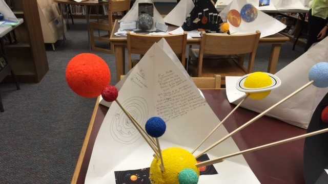 PHOTOS: Science comes alive with 6th Grade Astronomy projects