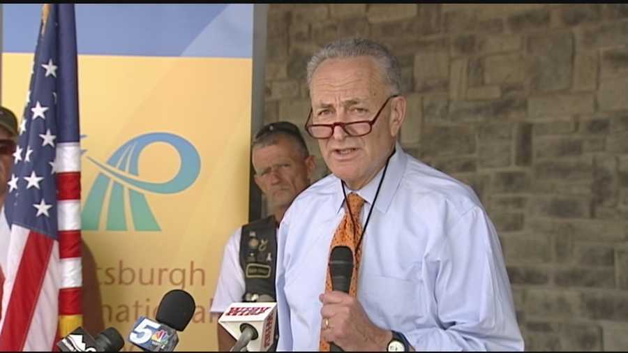 Sen. Chuck Schumer announced the Border Jobs for Veterans Act on Monday, which would require the Department of Defense and the Department of Homeland Security to recruit veterans for open positions. 